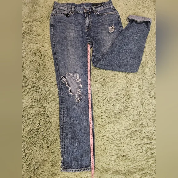 ALLSAINTS Women Amy Girlfriend Distressed Jeans - Picture 11 of 12